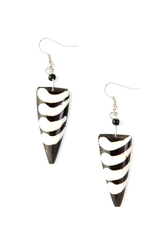 Kenyan Cow Bone Cirrus Earrings